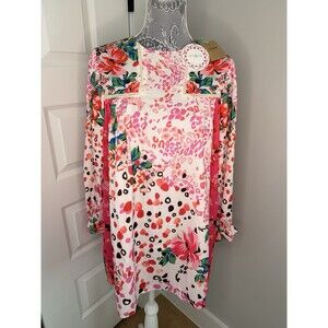 UMGEE Boho Floral SMALL Dress Tunic Tropical Vacation Hippie NWT